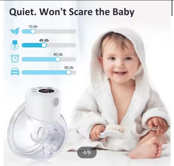 Baby Silicone Double Suction Pump Electric Breast Pump Baby Products Pumps Hands Free Wireless Milk Extractor For Breastfeeding - Image 3